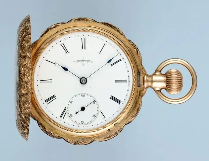 Decorative Gold American Pocket Watch – Circa 1885 — عکس ۳ از رکورد آرشیو WatchMuseum