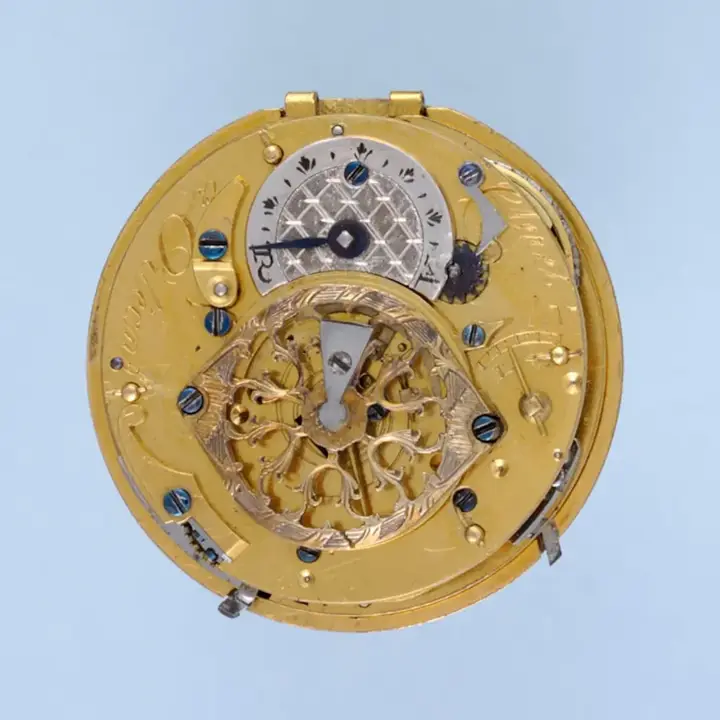 DECORATIVE GOLD FRENCH REPEATING POCKET WATCH – 1780 — عکس ۳ از رکورد آرشیو WatchMuseum