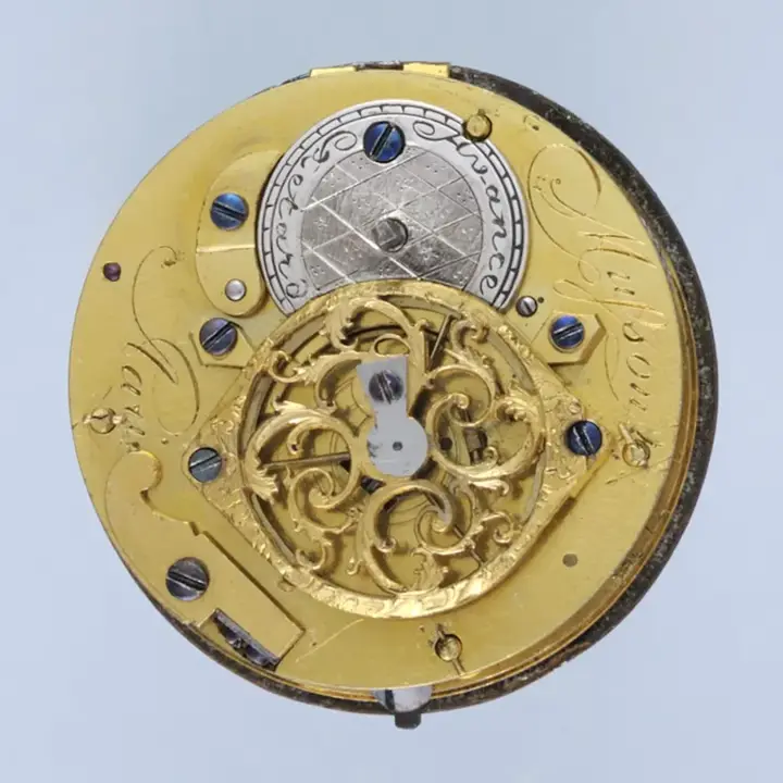 DIAMOND SET GOLD AND ENAMEL POCKET WATCH – 1790 — عکس ۳ از رکورد آرشیو WatchMuseum