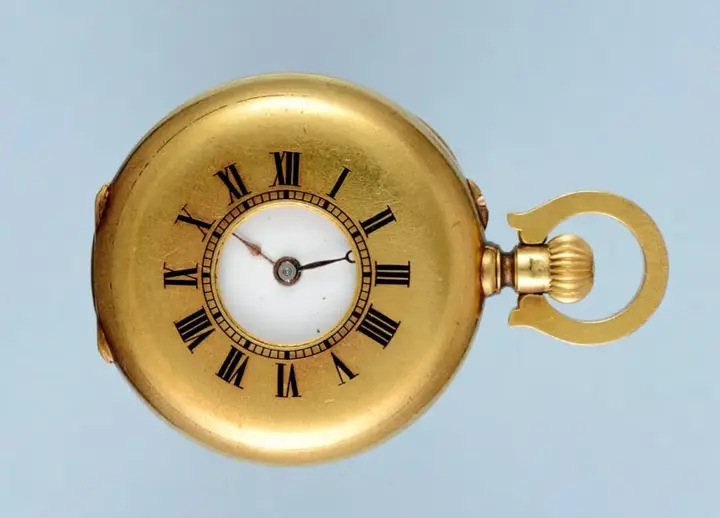 Diamond Set Gold Half Hunter Pendant Watch – Circa 1900 — عکس ۲ از رکورد آرشیو WatchMuseum