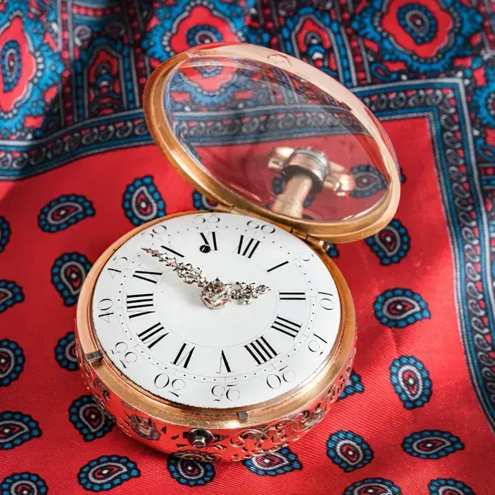 Dufalga Geneve Gold Pair Diamond And Enamel Pocket Watch – 1780 — عکس ۷ از رکورد آرشیو WatchMuseum