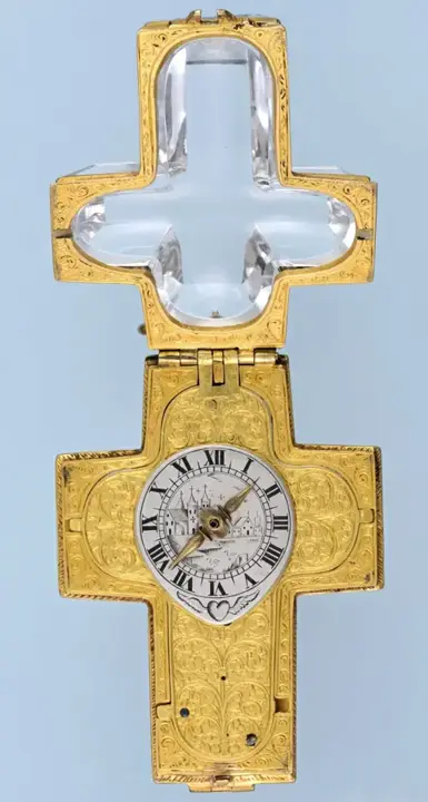EARLY ROCK CRYSTAL CRUCIFIX WATCH – 1630 — عکس ۶ از رکورد آرشیو WatchMuseum