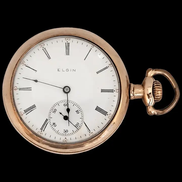 Elgin Pocket Watch Gold Plated Working 15 Jewels – 1905 — عکس ۱ از رکورد آرشیو WatchMuseum