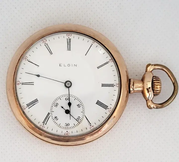 Elgin Pocket Watch Gold Plated Working 15 Jewels – 1905 — عکس ۳ از رکورد آرشیو WatchMuseum