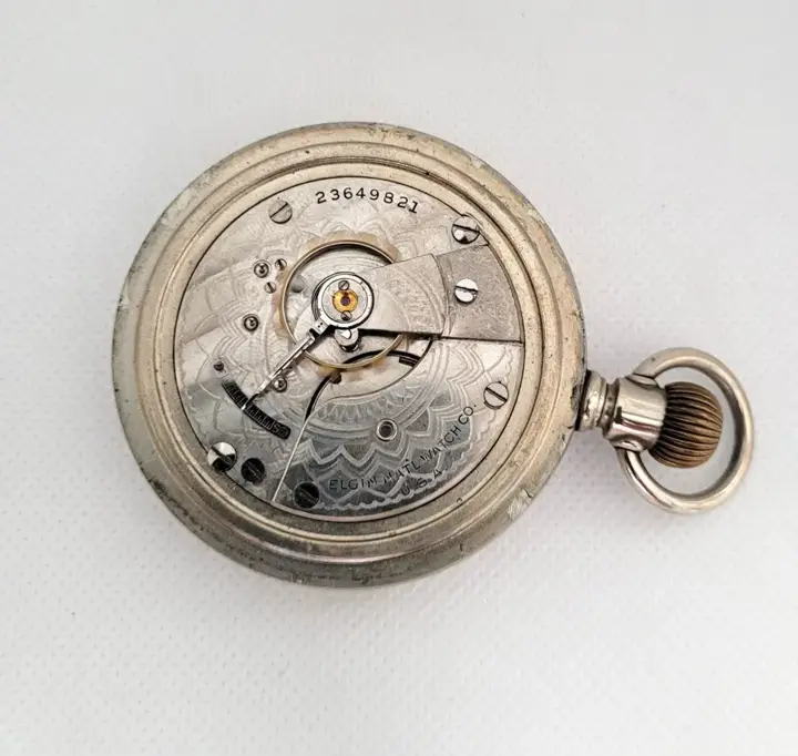 Elgin Pocket Watch Silverode Railway Working 7 Jewel – 1921 — عکس ۳ از رکورد آرشیو WatchMuseum
