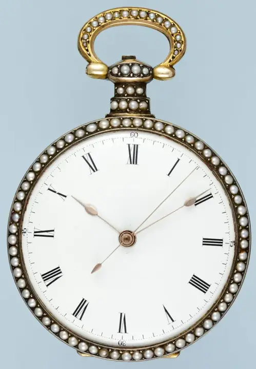 ENAMELLED SILVER GILT CHINESE MARKET POCKET WATCH – 1840 — عکس ۲ از رکورد آرشیو WatchMuseum