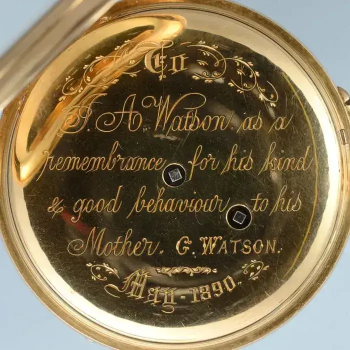 English Keyless Fusee with up/down Dial – 1885 — عکس ۳ از رکورد آرشیو WatchMuseum