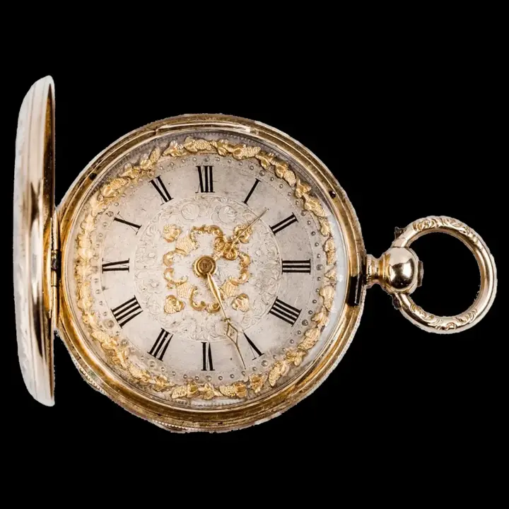 Swiss Pocket Gold Watch Courvoisier – 1870 — عکس ۱ از رکورد آرشیو WatchMuseum