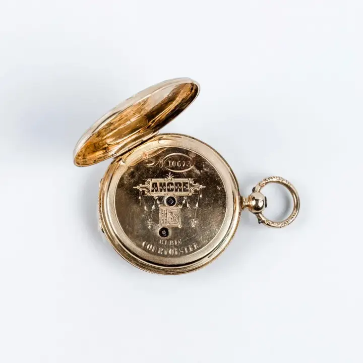 Swiss Pocket Gold Watch Courvoisier – 1870 — عکس ۳ از رکورد آرشیو WatchMuseum