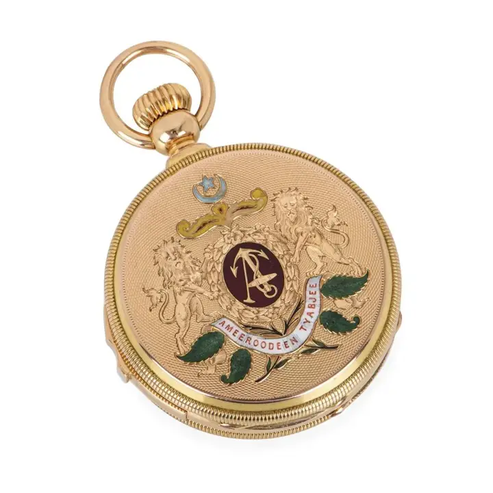 F. Rotig Havre Gold Quarter Repeating Calendar Pocket Watch – 1880 — عکس ۶ از رکورد آرشیو WatchMuseum