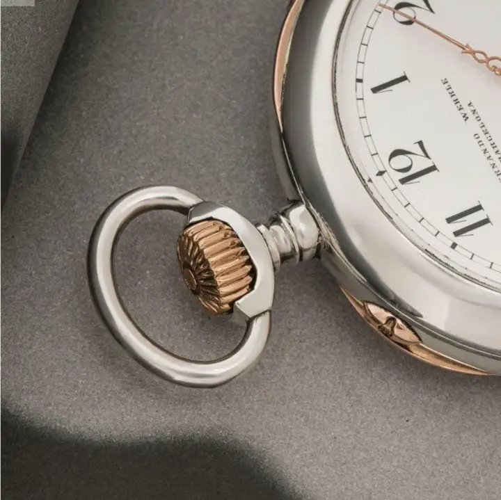 Fernando Wehrle Silver& Rose Gold Minute Repeater Pocket watch – 1900 — عکس ۳ از رکورد آرشیو WatchMuseum