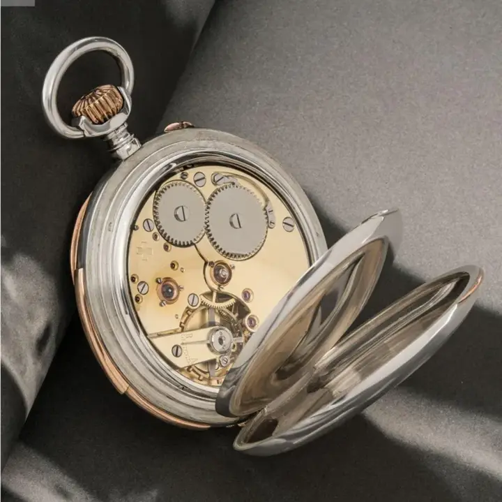 Fernando Wehrle Silver& Rose Gold Minute Repeater Pocket watch – 1900 — عکس ۴ از رکورد آرشیو WatchMuseum
