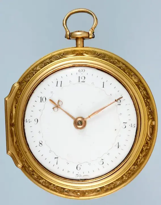 GOLD REPOUSSE PAIR CASE BY MOSER – 1744 — عکس ۲ از رکورد آرشیو WatchMuseum