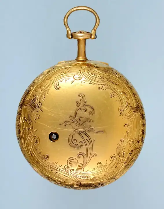 GOLD REPOUSSE PAIR CASE BY MOSER – 1744 — عکس ۳ از رکورد آرشیو WatchMuseum