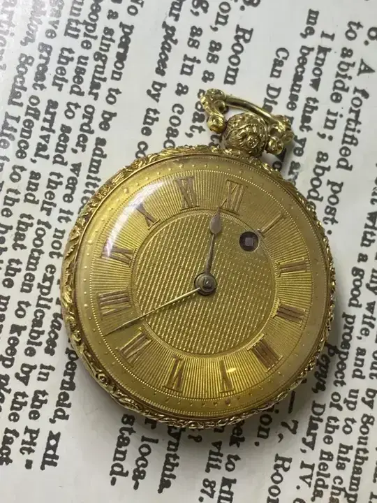 V John Pace of Bury, London hallmarked 18K Gold Pocket Watch – 1827 — عکس ۲ از رکورد آرشیو WatchMuseum