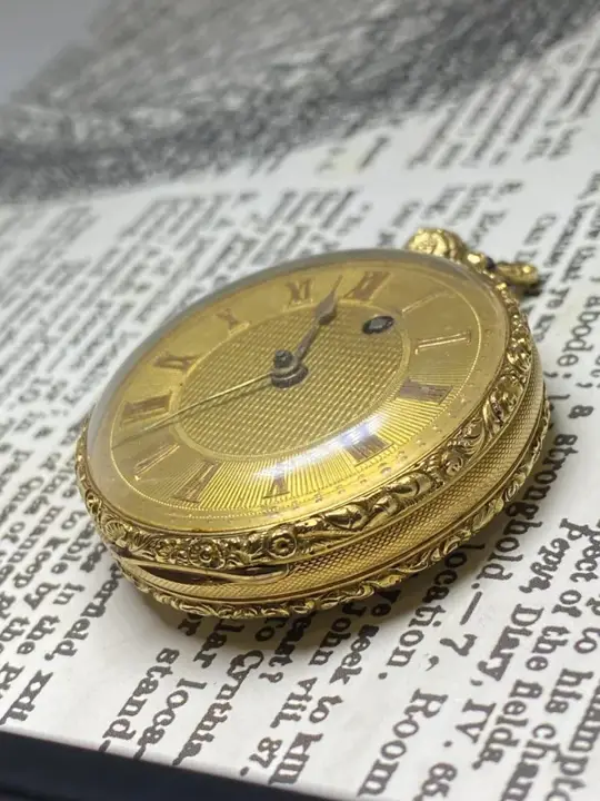 V John Pace of Bury, London hallmarked 18K Gold Pocket Watch – 1827 — عکس ۳ از رکورد آرشیو WatchMuseum