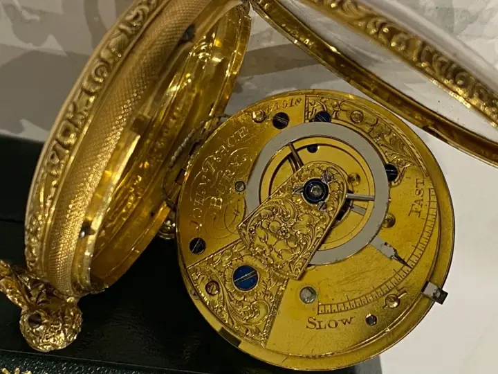 V John Pace of Bury, London hallmarked 18K Gold Pocket Watch – 1827 — عکس ۸ از رکورد آرشیو WatchMuseum