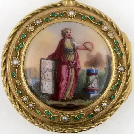 French gold & enamel verge – C1780 — عکس ۳ از رکورد آرشیو WatchMuseum