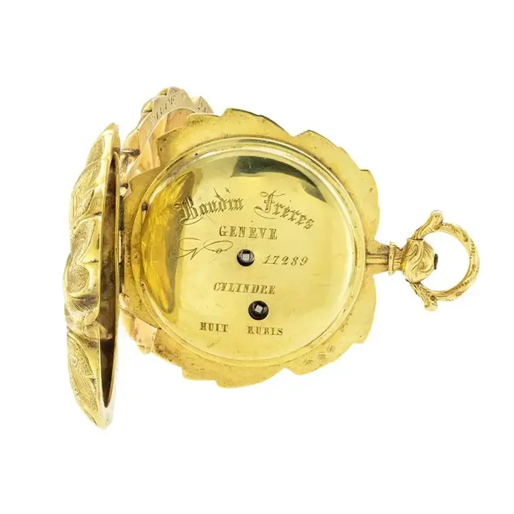 French Victorian Yellow Gold Locket Watch – 1850 — عکس ۲ از رکورد آرشیو WatchMuseum