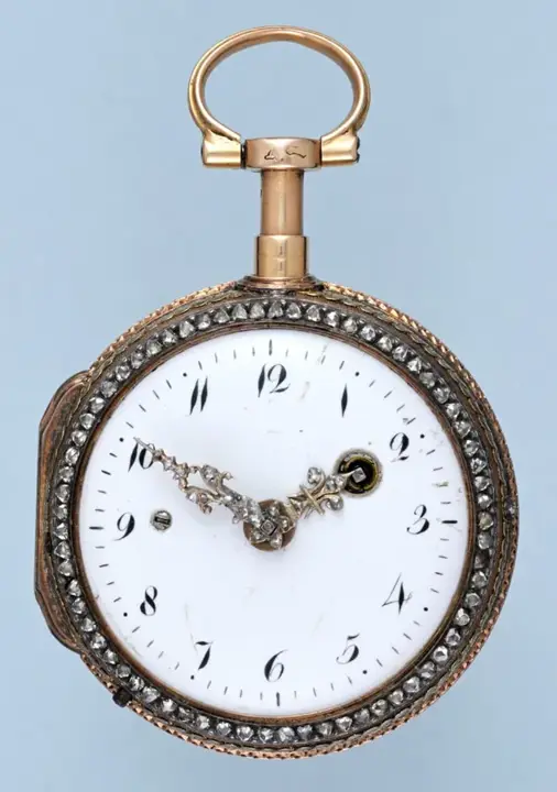 GEM SET GOLD FRENCH QUARTER REPEATING VERGE – Circa 1780 — عکس ۲ از رکورد آرشیو WatchMuseum