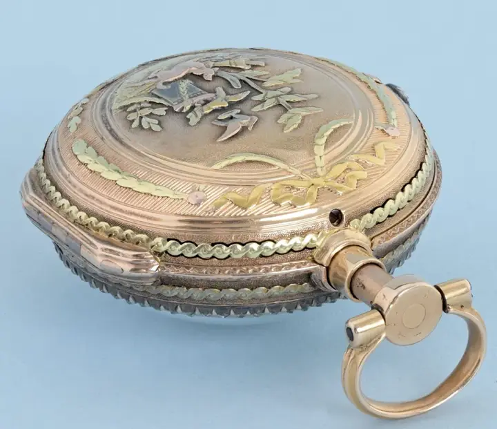GEM SET GOLD FRENCH QUARTER REPEATING VERGE – Circa 1780 — عکس ۳ از رکورد آرشیو WatchMuseum