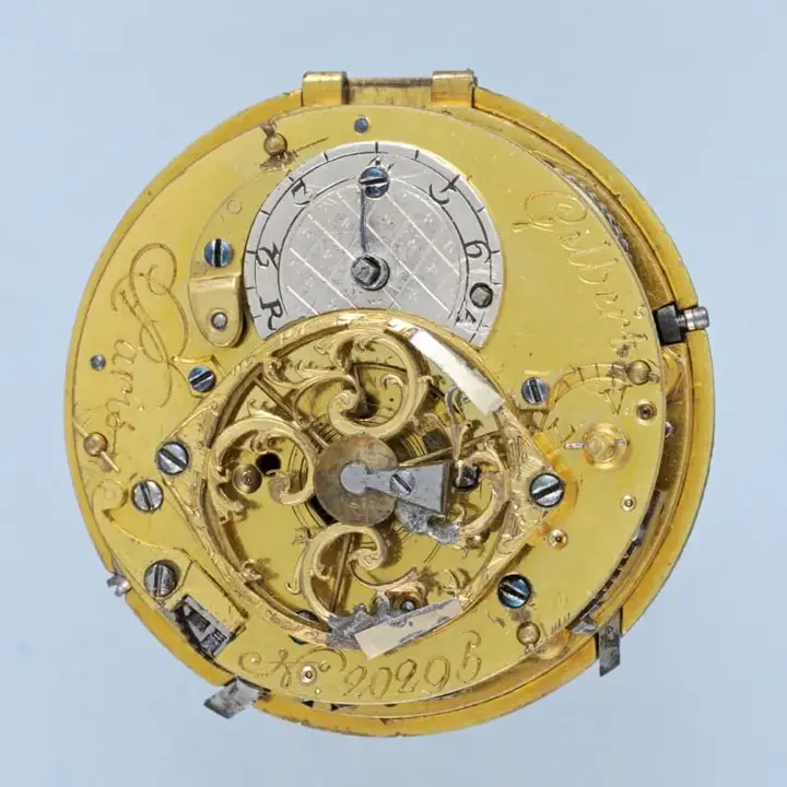 GEM SET GOLD FRENCH QUARTER REPEATING VERGE – Circa 1780 — عکس ۴ از رکورد آرشیو WatchMuseum