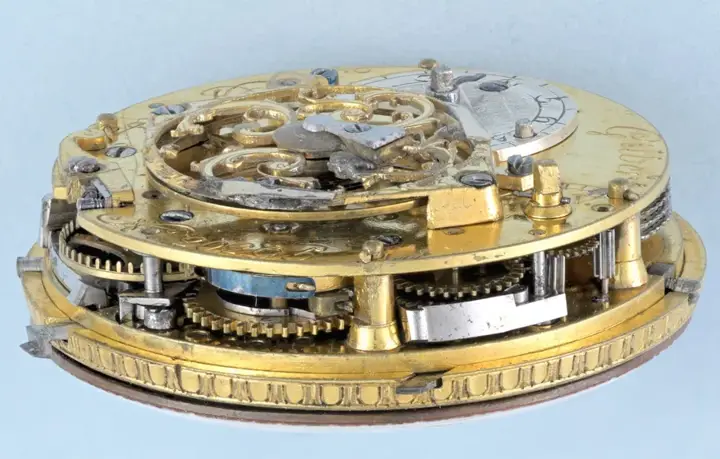 GEM SET GOLD FRENCH QUARTER REPEATING VERGE – Circa 1780 — عکس ۵ از رکورد آرشیو WatchMuseum
