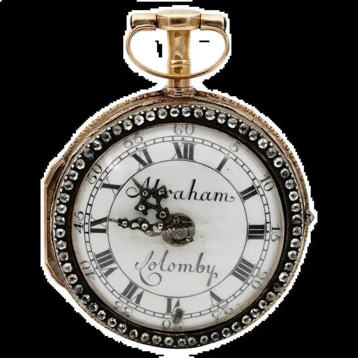 Georgian Rose cut Diamond 20 Kt gold Abraham Colomby – Circa 1760 — عکس ۱ از رکورد آرشیو WatchMuseum