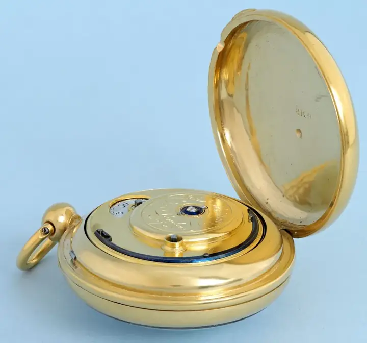 GILT CENTRE SECONDS ENGLISH CYLINDER – Circa 1790 — عکس ۳ از رکورد آرشیو WatchMuseum