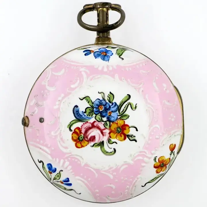 Gilt & Enamel Pair Cased Pocket Watch – C1795 — عکس ۲ از رکورد آرشیو WatchMuseum