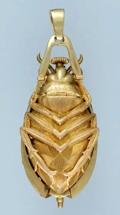 GOLD AND ENAMEL BEETLE FORM WATCH – 1880 — عکس ۵ از رکورد آرشیو WatchMuseum