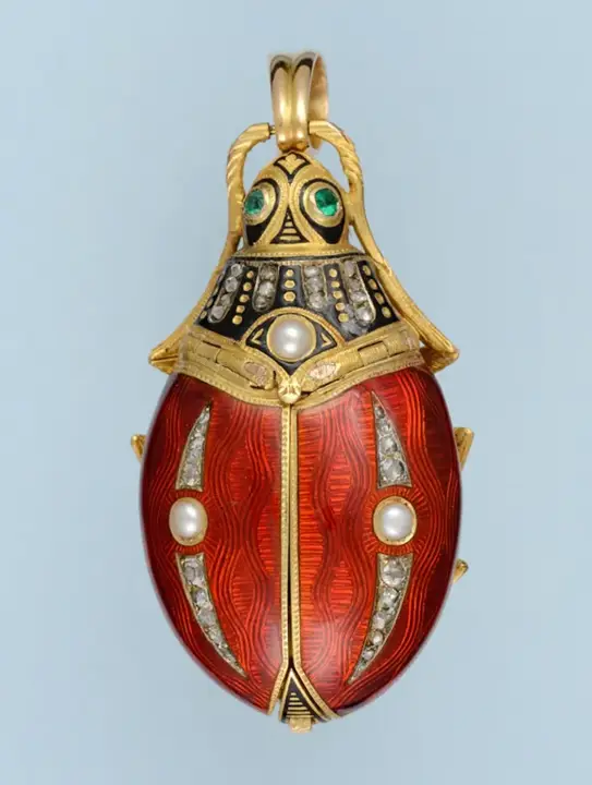 GOLD AND ENAMEL BEETLE FORM WATCH – 1880 — عکس ۷ از رکورد آرشیو WatchMuseum