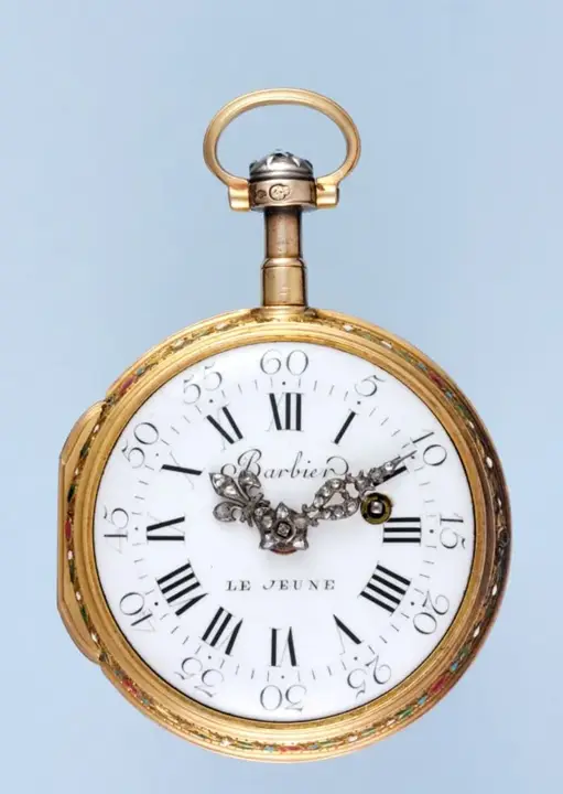 GOLD AND ENAMEL FRENCH VERGE POCKET WATCH – Circa 1790 — عکس ۲ از رکورد آرشیو WatchMuseum