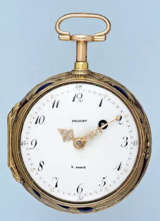 GOLD AND ENAMEL QUARTER REPEATING FRENCH VERGE – Circa 1770 — عکس ۲ از رکورد آرشیو WatchMuseum