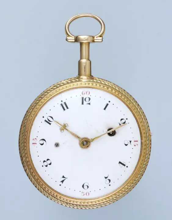 GOLD AND ENAMEL REPEATING FRENCH CYLINDER POCKET WATCH – 1780 — عکس ۲ از رکورد آرشیو WatchMuseum