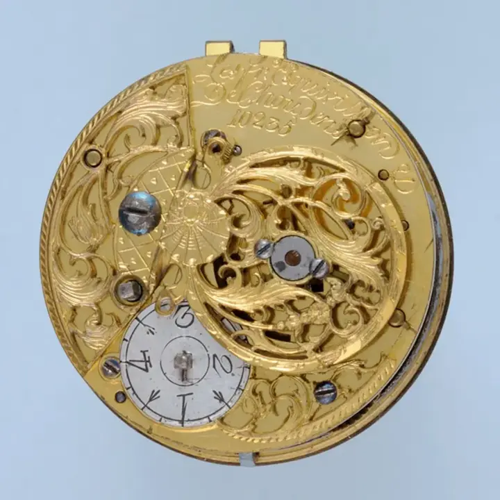 GOLD AND ENAMEL TRIPLE CASED VERGE POCKET WATCH – 1780 — عکس ۳ از رکورد آرشیو WatchMuseum