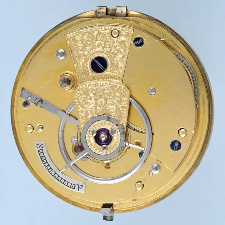 GOLD DUPLEX WITH DECORATIVE GOLD DIAL – 1825 — عکس ۴ از رکورد آرشیو WatchMuseum