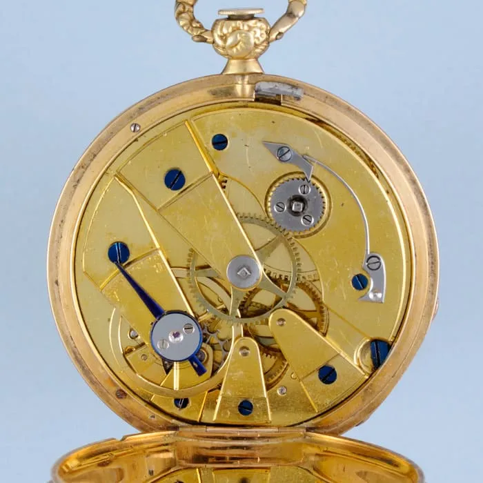 Gold & Enamel Cylinder Pocket Watch – Circa 1850 — عکس ۳ از رکورد آرشیو WatchMuseum
