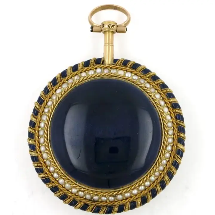 Gold & Enamel Paris Pocket Watch – C1785 — عکس ۲ از رکورد آرشیو WatchMuseum