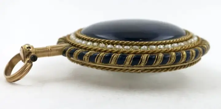 Gold & Enamel Paris Pocket Watch – C1785 — عکس ۳ از رکورد آرشیو WatchMuseum