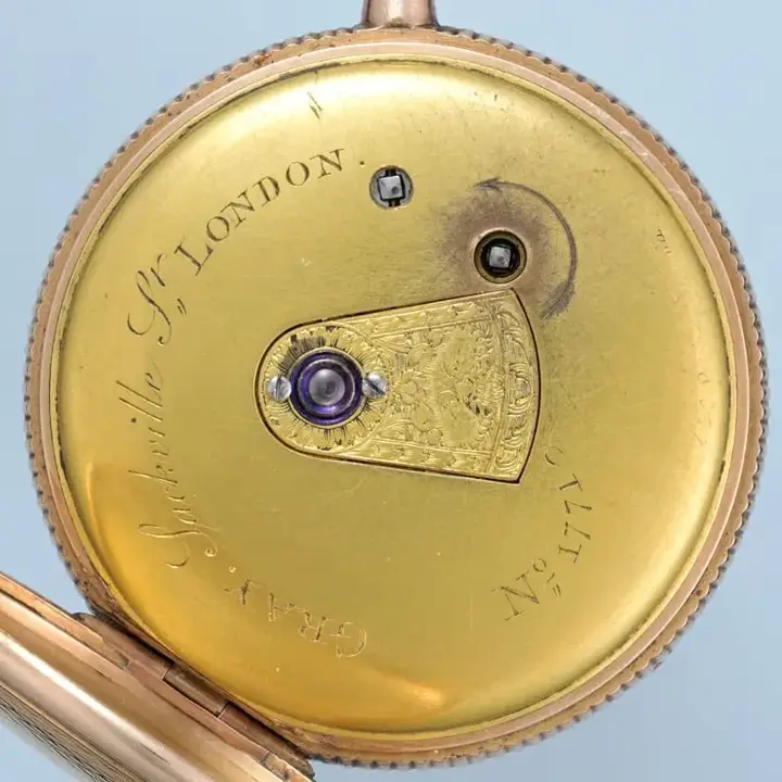 GOLD ENGLISH CYLINDER WITH GOLD DIAL – 1810 — عکس ۴ از رکورد آرشیو WatchMuseum
