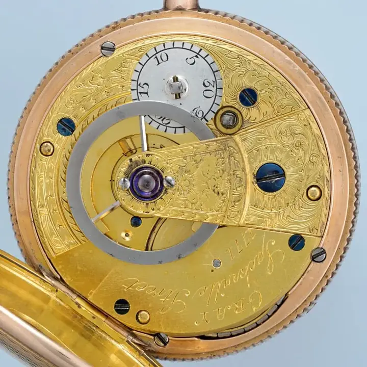 GOLD ENGLISH CYLINDER WITH GOLD DIAL – 1810 — عکس ۵ از رکورد آرشیو WatchMuseum