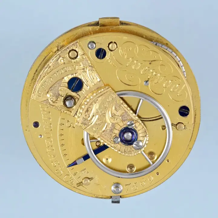 GOLD MASSEY II LEVER BY TOBIAS POCKET WATCH – 1825 — عکس ۴ از رکورد آرشیو WatchMuseum