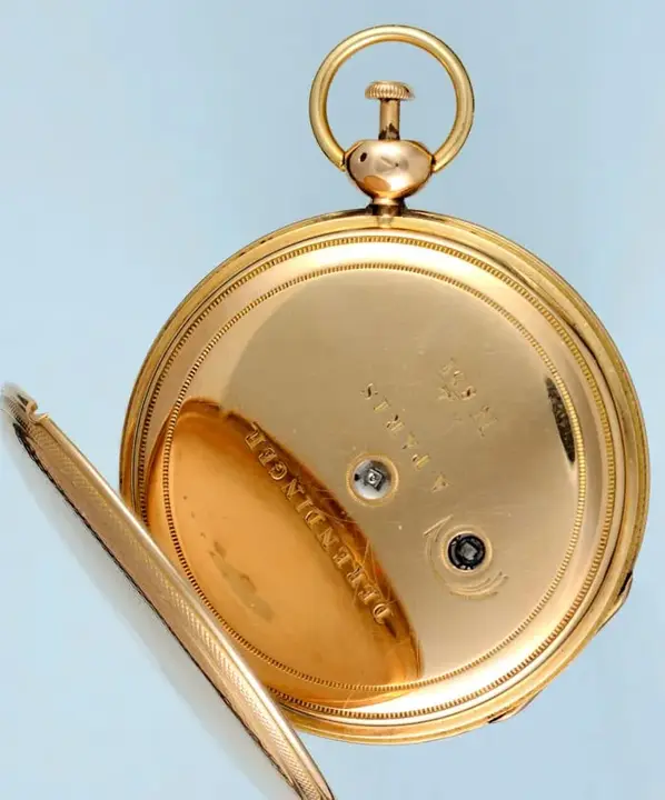 Gold Quarter Repeating French Cylinder Pocket Watch – Circa 1830 — عکس ۳ از رکورد آرشیو WatchMuseum