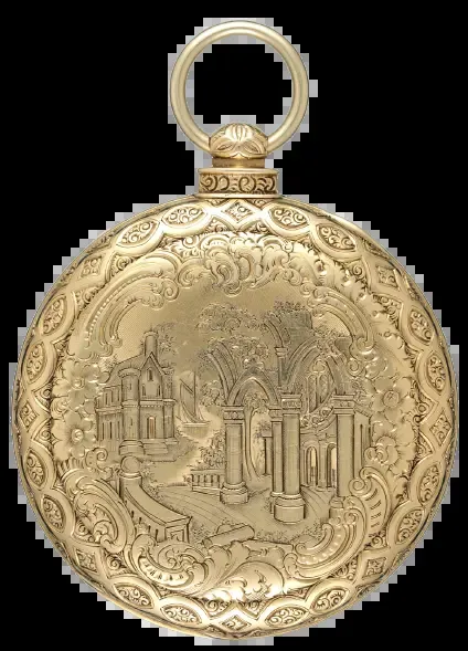 Gold Swiss Lever With Decorative Movement – Circa 1860 — عکس ۱ از رکورد آرشیو WatchMuseum