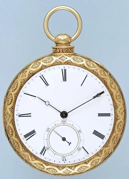 Gold Swiss Lever With Decorative Movement – Circa 1860 — عکس ۲ از رکورد آرشیو WatchMuseum