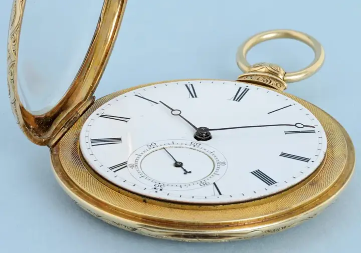 Gold Swiss Lever With Decorative Movement – Circa 1860 — عکس ۳ از رکورد آرشیو WatchMuseum