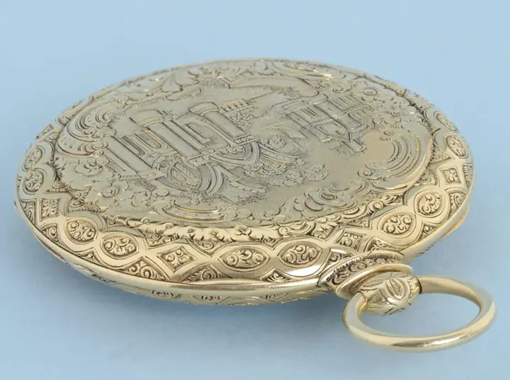 Gold Swiss Lever With Decorative Movement – Circa 1860 — عکس ۴ از رکورد آرشیو WatchMuseum