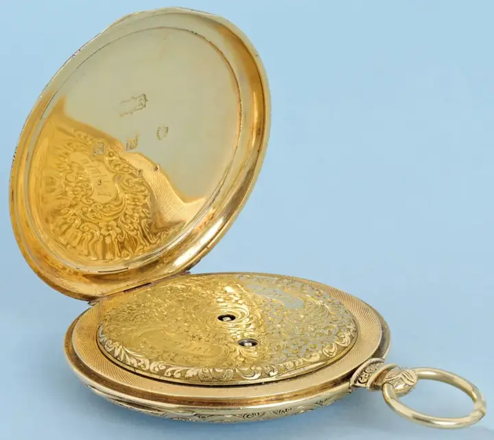 Gold Swiss Lever With Decorative Movement – Circa 1860 — عکس ۵ از رکورد آرشیو WatchMuseum