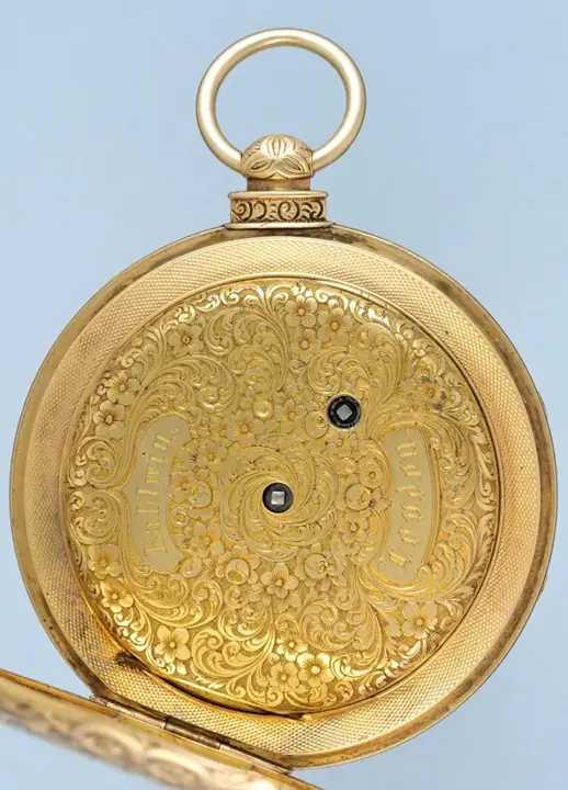 Gold Swiss Lever With Decorative Movement – Circa 1860 — عکس ۶ از رکورد آرشیو WatchMuseum